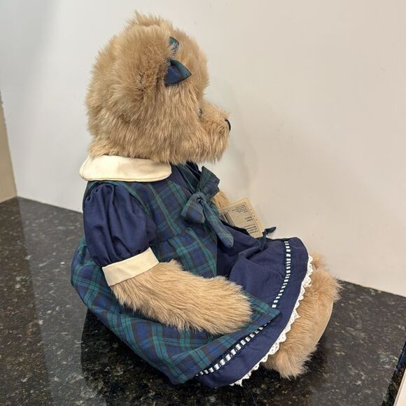 GANZ Cottage Collectibles Paula-Girl Bear w' Dress Jointed Plush  18" 1999 - Picture 4 of 10